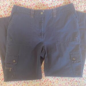 Lauren Ralph Lauren Women’s 100% Cotton Navy Cargo Pants Size 12
